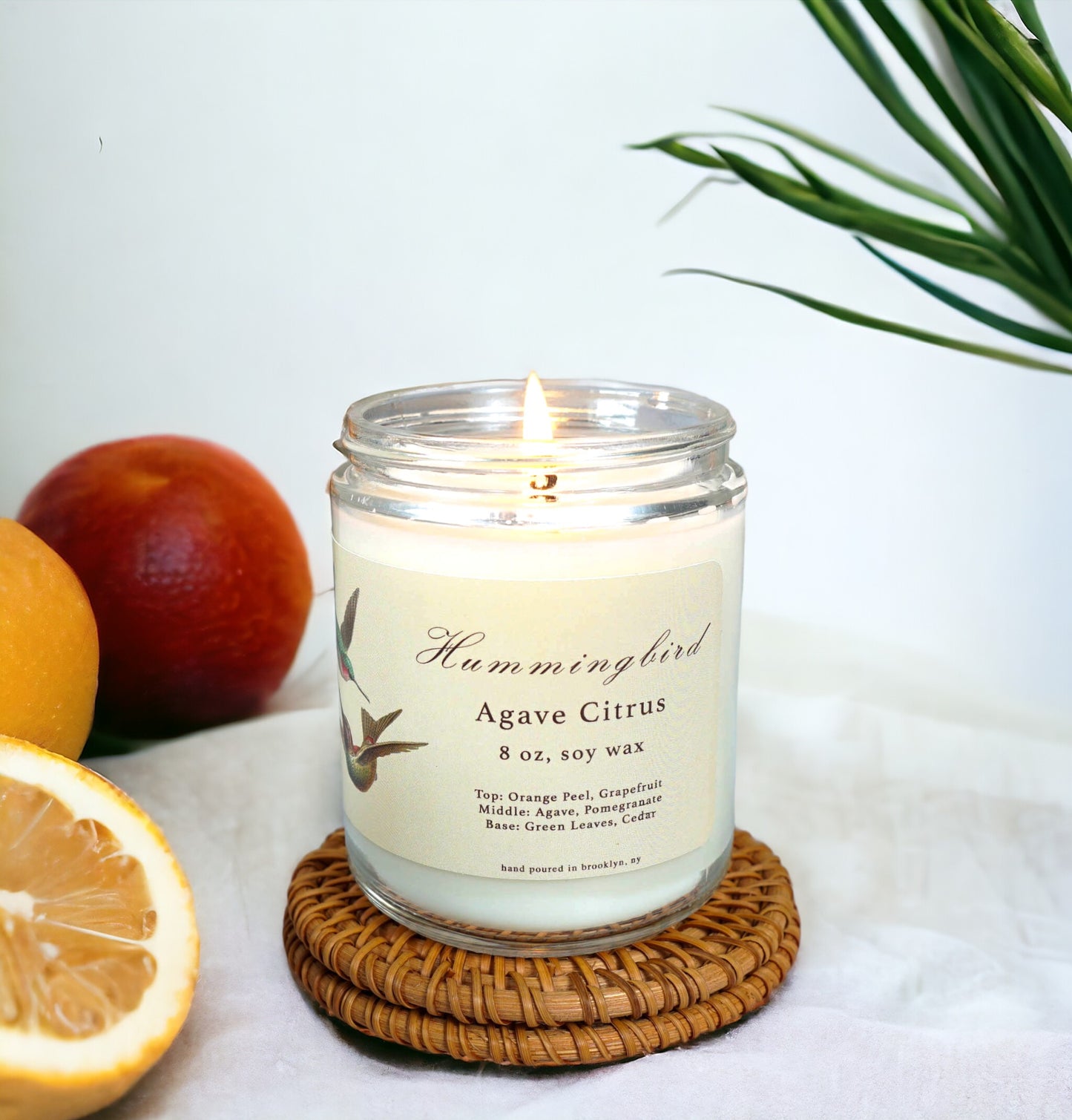 Hummingbird: Agave Citrus Scented Candle