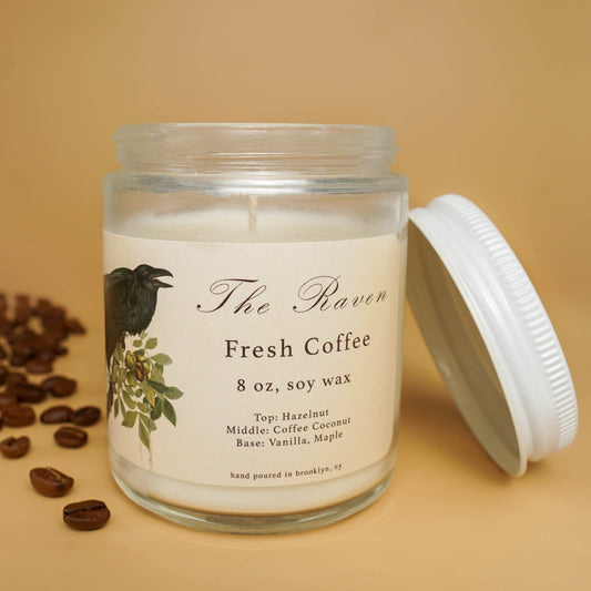 The Raven: Fresh Coffee Scented Candle