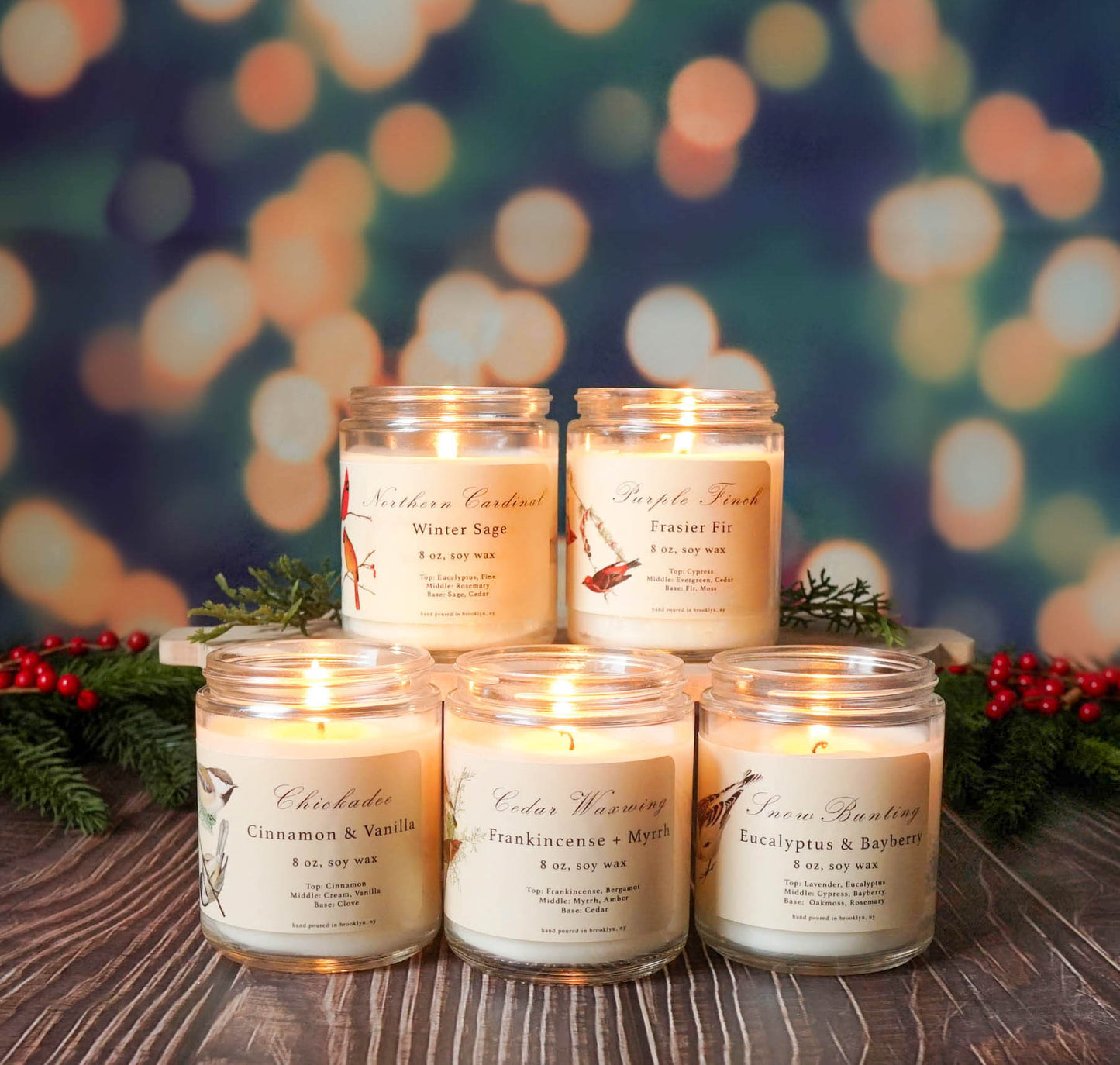 Chickadee: Cinnamon & Vanilla Scented Candle