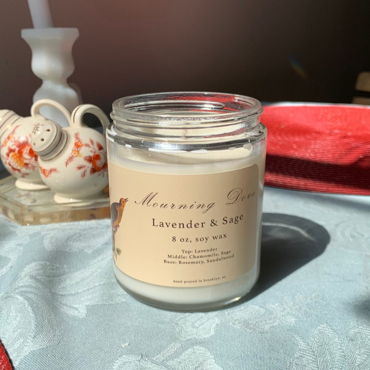 Mourning Dove: Lavender & Sage Candle