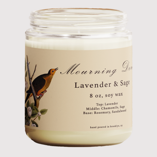 Mourning Dove: Lavender & Sage Candle